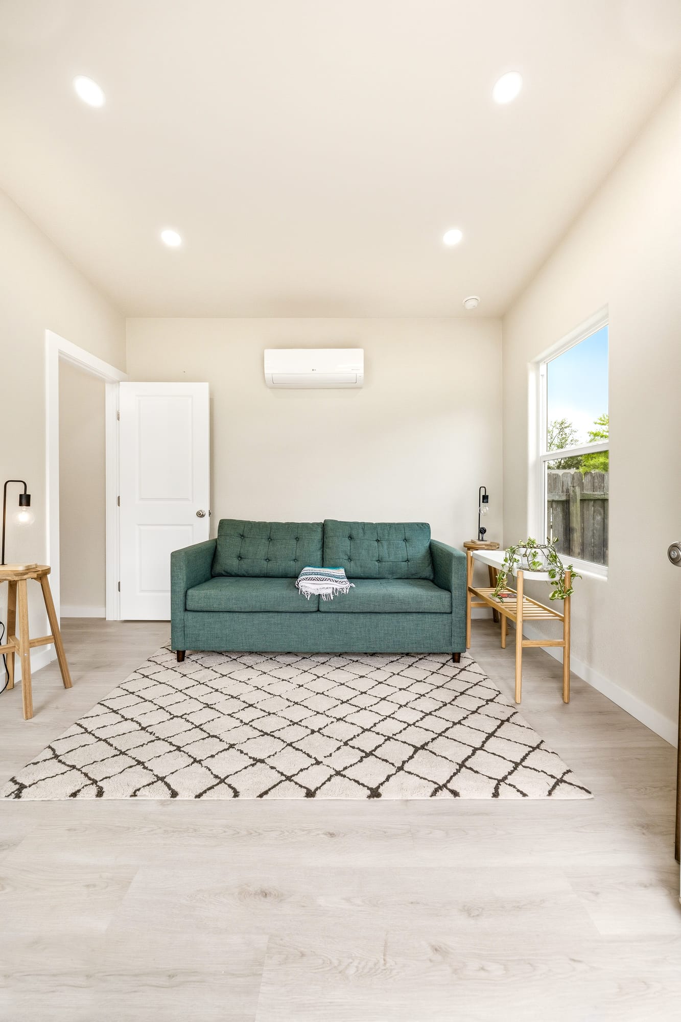 Living room wide view