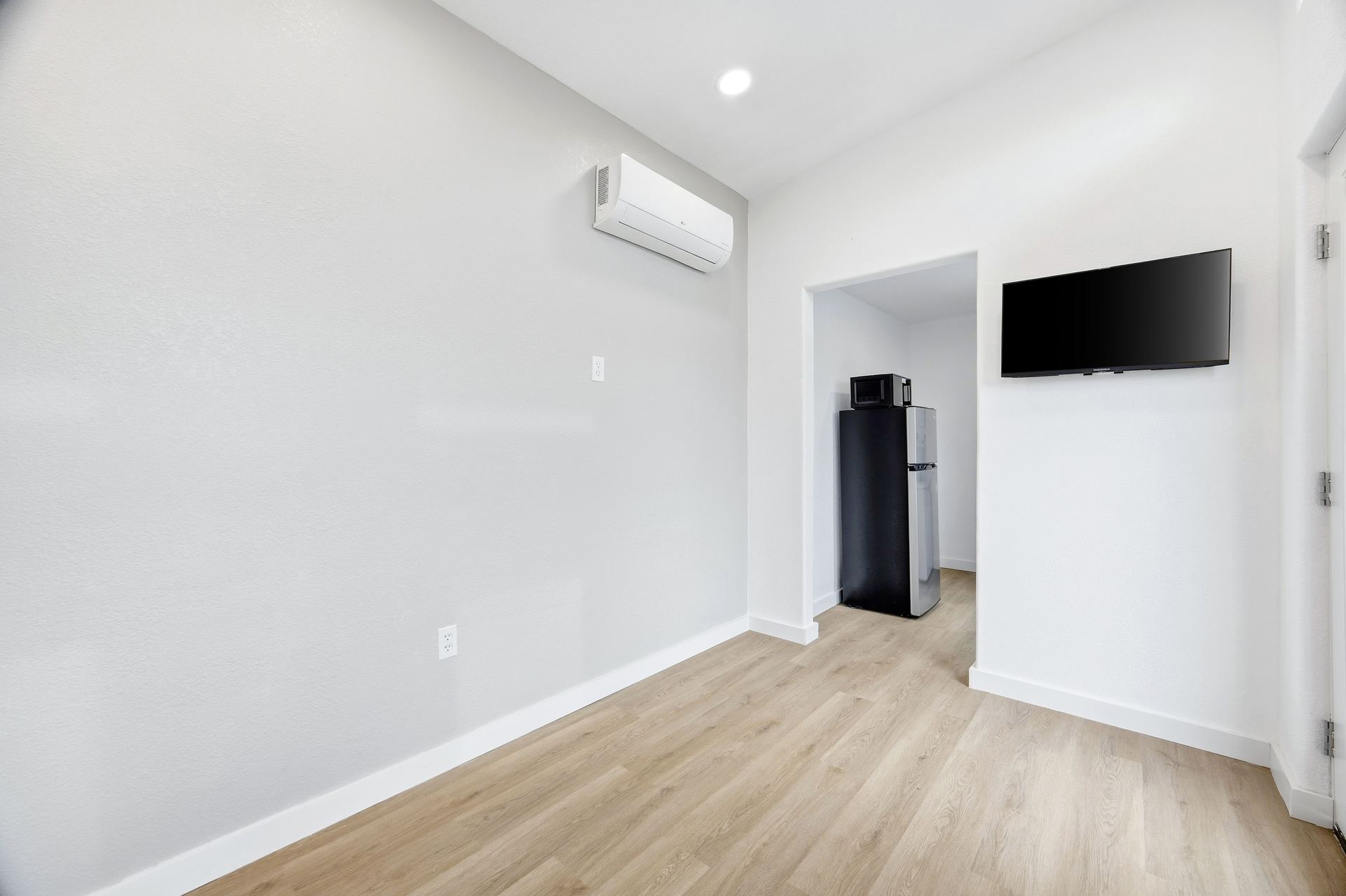 Living area with mini-split HVAC